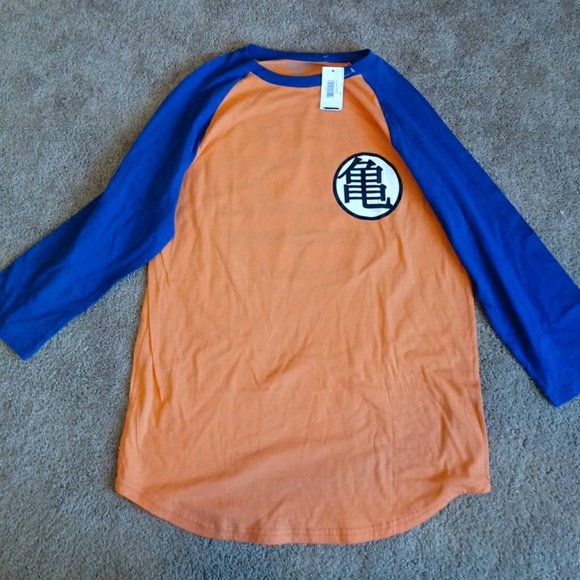 Ripple Junction Shirts Dragon Ball Z Mens Baseball Style Shirt